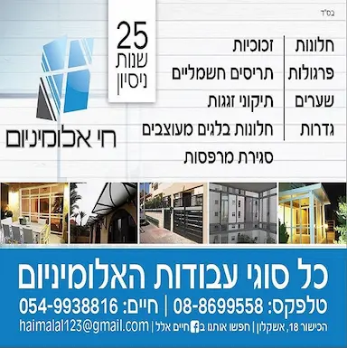 חי אלומיניום - עבודה 1